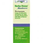 HERBA-VISION Blaubeere Augentropfen 15 ml из немецкой аптеки