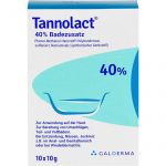 TANNOLACT Badezusatz 10X10 g из немецкой аптеки
