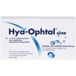 HYA-OPHTAL sine Augentropfen 20X0.5 ml из немецкой аптеки