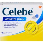 CETEBE ABWEHR plus Vitamin C+Vitamin D3+Zink Kaps. 120 St из немецкой аптеки