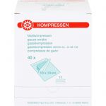 MULLKOMPRESSEN 10x10 cm steril 12fach 40X2 St из немецкой аптеки