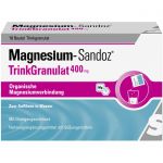 MAGNESIUM SANDOZ Trinkgranulat 400 mg Beutel 18 St из немецкой аптеки
