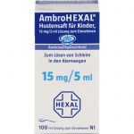 AMBROHEXAL Hustensaft fr Kinder 100 ml из немецкой аптеки