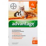 ADVANTAGE 40 mg Lsg.f.kl.Katzen/kl.Zierkaninchen 4X0.4 ml из немецкой аптеки