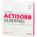 ACTISORB SILBERFREI 10,5x10,5 cm Kompressen 10 St из немецкой аптеки