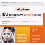 IBU-RATIOPHARM direkt 400 mg Pulver zum Einnehmen 20 St из немецкой аптеки