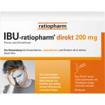 IBU-RATIOPHARM direkt 200 mg Pulver zum Einnehmen 20 St из немецкой аптеки