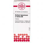 ACIDUM BENZOICUM E Resina D 6 Tabletten 80 St из немецкой аптеки