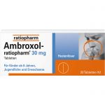 AMBROXOL-ratiopharm 30 mg Hustenlser Tabletten 20 St из немецкой аптеки