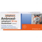 AMBROXOL-ratiopharm 60 mg Hustenlser Tabletten 20 St из немецкой аптеки