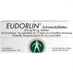 EUDORLIN Schmerztabletten 20 St из немецкой аптеки