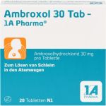 AMBROXOL 30 Tab-1A Pharma Tabletten 20 St из немецкой аптеки