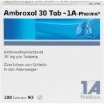 AMBROXOL 30 Tab-1A Pharma Tabletten 100 St из немецкой аптеки