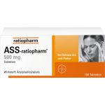 ASS-ratiopharm 500 mg Tabletten 100 St из немецкой аптеки
