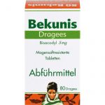 BEKUNIS Dragees Bisacodyl 5 mg magensaftres.Tabl. 80 St из немецкой аптеки