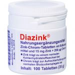 DIAZINK Tabletten 100 St из немецкой аптеки
