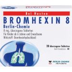 BROMHEXIN 8 Berlin Chemie berzogene Tabletten 20 St из немецкой аптеки