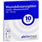 AKTIVMED Wunddistanzgitter sens.silikonb.10x10 cm 10 St из немецкой аптеки