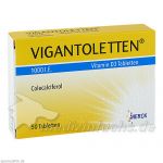 VIGANTOLETTEN 1.000 I.E. Vitamin D3 Tabletten, 50 ST – PZN 1245436 из немецкой аптеки