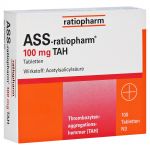 ASS-ratiopharm 100mg TAH – PZN 1343682
 из немецкой аптеки