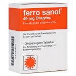 Ferro sanol 40mg Dragees – PZN 3028737
 из немецкой аптеки