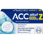 ACC akut 600 Z Hustenlser Brausetabletten 10 St из немецкой аптеки