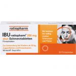 IBU-RATIOPHARM 200 mg akut Schmerztbl.Filmtabl. 20 St из немецкой аптеки
