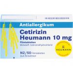 CETIRIZIN Heumann 10 mg Filmtabletten 50 St из немецкой аптеки