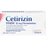 CETIRIZIN STADA 10 mg Filmtabletten 20 St из немецкой аптеки