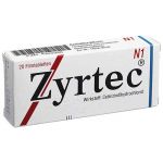 Zyrtec 10mg (20 stk) из немецкой аптеки
