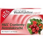 H&S Cranberry Acerolakirsche Filterbeutel 20X2.8 g из немецкой аптеки