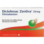 DICLOFENAC Zentiva 25 mg Filmtabletten 10 St из немецкой аптеки