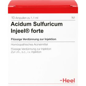 ACIDUM SULFURICUM INJEEL forte Ampullen 10 St – PZN 9478 из немецкой аптеки