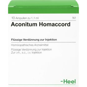 ACONITUM HOMACCORD Ampullen 10 St – PZN 10375 из немецкой аптеки