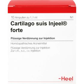 CARTILAGO suis Injeel forte Ampullen 10 St – PZN 181220 из немецкой аптеки