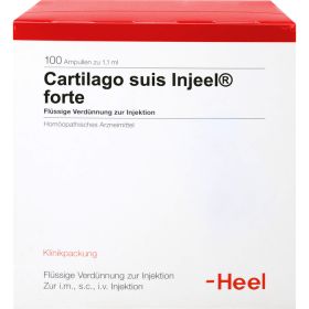 CARTILAGO suis Injeel forte Ampullen 100 St – PZN 181243 из немецкой аптеки