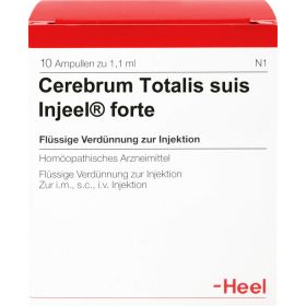 CEREBRUM TOTALIS suis Injeel forte Ampullen 10 St – PZN 193482 из немецкой аптеки