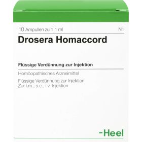 DROSERA HOMACCORD Ampullen 10 St – PZN 304958 из немецкой аптеки
