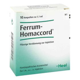 Ferrum Homaccord Ampullen (10 stk) – PZN 379873 из немецкой аптеки