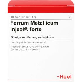 FERRUM METALLICUM INJEEL forte Ampullen 10 St – PZN 380209 из немецкой аптеки