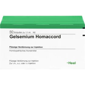 GELSEMIUM HOMACCORD Ampullen 50 St – PZN 412978 из немецкой аптеки