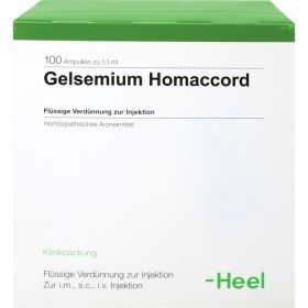 GELSEMIUM HOMACCORD Ampullen 100 St – PZN 412984 из немецкой аптеки