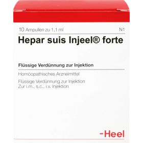 HEPAR SUIS Injeel forte Ampullen 10 St – PZN 469576 из немецкой аптеки