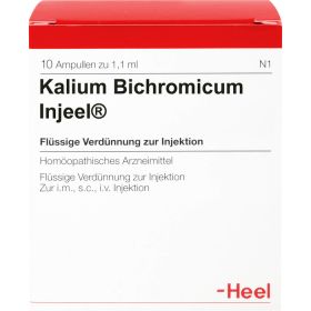 KALIUM BICHROMICUM INJEEL Ampullen 10 St – PZN 560182 из немецкой аптеки