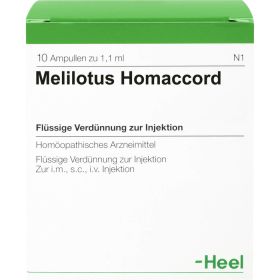 MELILOTUS HOMACCORD Ampullen 10 St – PZN 665395 из немецкой аптеки