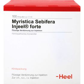 MYRISTICA SEBIFERA INJEEL forte Ampullen 100 St – PZN 697188 из немецкой аптеки