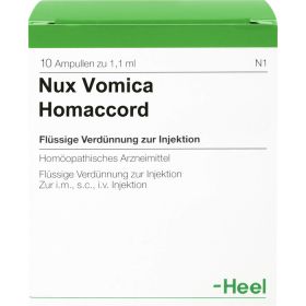 NUX VOMICA HOMACCORD Ampullen 10 St – PZN 735954 из немецкой аптеки