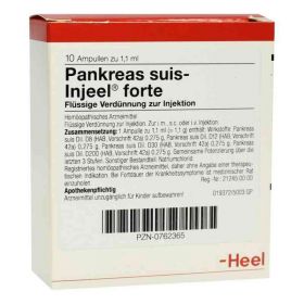 Pankreas Suis Injeel forte Ampullen (10 stk) – PZN 762365 из немецкой аптеки