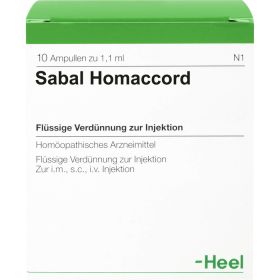 SABAL HOMACCORD Ampullen 10 St – PZN 893529 из немецкой аптеки