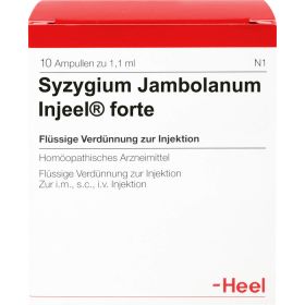 SYZYGIUM JAMBOLANUM INJEEL forte Ampullen 10 St – PZN 1000462 из немецкой аптеки